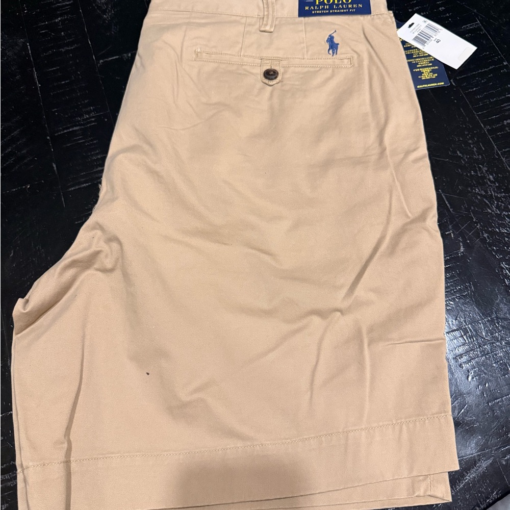 Polo Ralph Lauren Men's Khaki Shorts Stretch Straight Fit - Picture 3 of 5